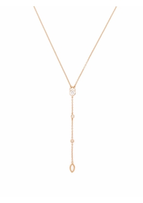 Courbet 18kt recycled rose gold CO laboratory-grown diamond tie necklace - Pink