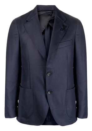 Lardini brooch-detail single-breasted blazer - Blue
