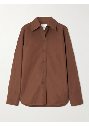 Jil Sander - Cotton-poplin Shirt - Brown - FR 34,FR 36,FR 38,FR 40,FR 42