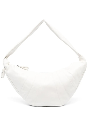 LEMAIRE Croissant leather shoulder bag - White