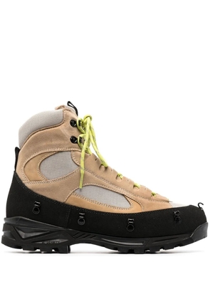 Y/Project suede-panel ankle boots - Neutrals