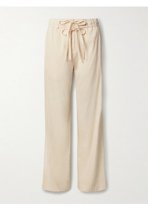 Proenza Schouler White Label - Magnus Belted Linen-blend Wide-leg Pants - Neutrals - US0,US2,US4,US6,US8,US10,US12,US14