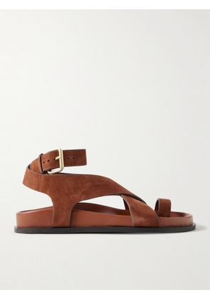 A Emery - Jalen Suede And Leather Sandals - Brown - IT35,IT36,IT37,IT38,IT39,IT40,IT41,IT42