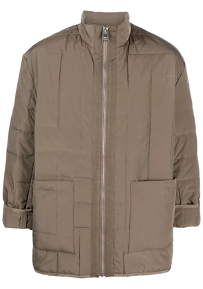 Études Studio Parisii zip-up parka coat - Brown