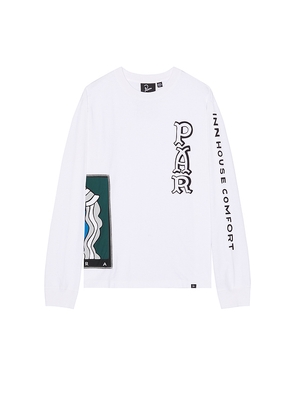 By Parra Your Face Long Sleeve T-Shirt in White. Size M. Also in L.