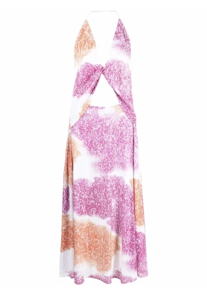 In The Mood For Love sequin-embellished midi dress - Pink