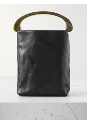 Dries Van Noten - Mini Embellished Leather Tote - Black - One size