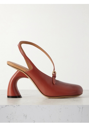 Dries Van Noten - Leather Slingback Pumps - Red - IT35,IT36,IT37,IT37.5,IT38,IT38.5,IT39,IT39.5,IT40,IT40.5,IT41