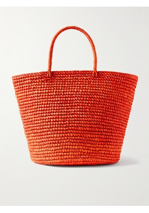 SENSI STUDIO - Large Straw Tote - Orange - One size