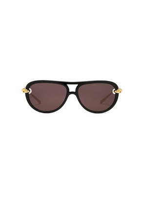 Bottega Veneta New Knot Sunglasses in Black.