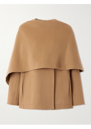 Altuzarra - Dak Layered Draped Wool-blend Felt Coat - Brown - FR 34,FR 36,FR 38,FR 40,FR 42