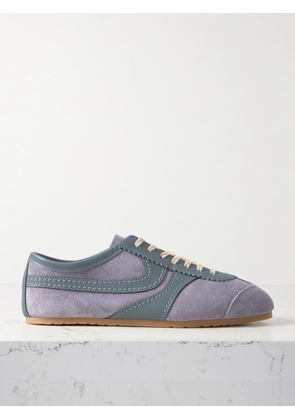 Dries Van Noten - Leather-trimmed Suede Sneakers - Purple - IT35,IT36,IT37,IT38,IT39,IT40,IT41