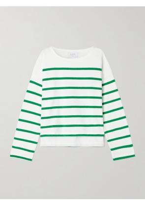 La Ligne - Breton Striped Cotton-blend Terry Top - White - x small,small,medium,large,x large