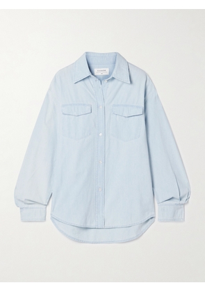 La Ligne - Cotton-chambray Shirt - Blue - x small,small,medium,large,x large