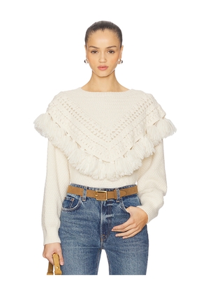 Cinq a Sept Mariali Pullover in Ivory. Size M. Also in XS.