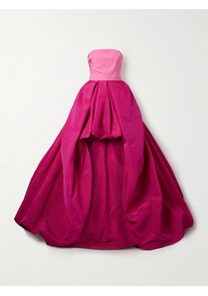 Carolina Herrera - Strapless Two-tone Silk-faille Gown - Pink - US2,US4,US6