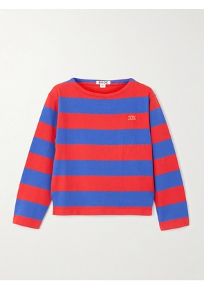 BODE - Striped Cotton Sweater - Red - x small,small,medium,large,x large