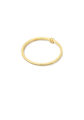 BRACHA Tribecca Two Tone Bracelet in Metallic Gold.