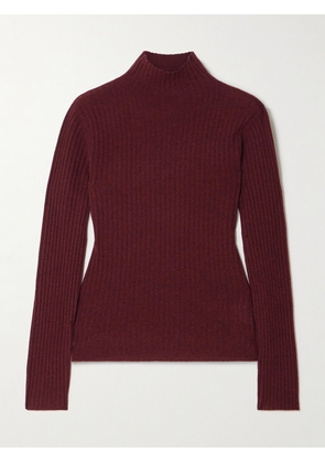 Arch4 - Ariana Ribbed Cashmere Turtleneck Sweater - Red - xx small,x small,small,medium,large,x large