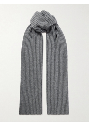 Arch4 - Nancy Ribbed Cashmere Scarf - Gray - One size