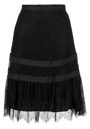 SHIATZY CHEN lace knee-length skirt - Black