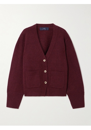 Arch4 - Janelle Cashmere Cardigan - Burgundy - xx small,x small,small,medium,large,x large