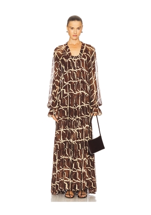Alexis Mykael Dress in Brown. Size L. Also in M, S, XS.