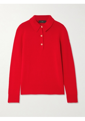 Arch4 - Bessi Cashmere Polo Sweater - Red - xx small,x small,small,medium,large