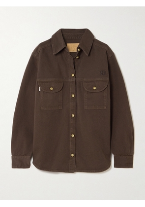 BLAZÉ Milano - Berber Embroidered Denim Shirt - Brown - 00,1,2,3,4