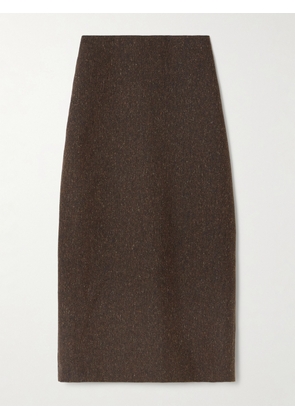 BLAZÉ Milano - Sussex Wool-blend Midi Skirt - Brown - 00,1,2,3,4