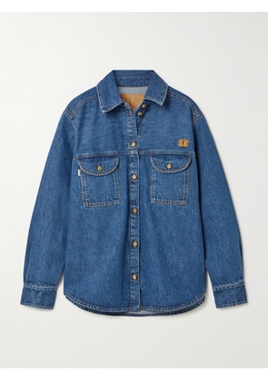 BLAZÉ Milano - Nariida Berber Embroidered Denim Shirt - Blue - 00,1,2,3,4