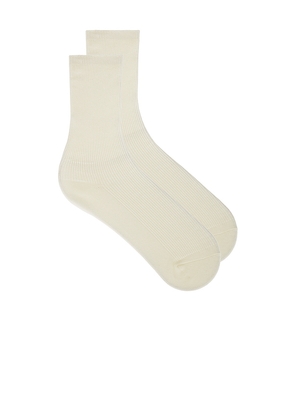 EAVES Eaves Trouser Sock in Ivory.