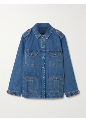 BLAZÉ Milano - Sahariana Padded Denim Jacket - Blue - 00,1,2,3,4
