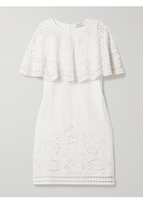 Sea - Lula Layered Broderie Anglaise Mini Dress - White - xx small,x small,small,medium,large,x large