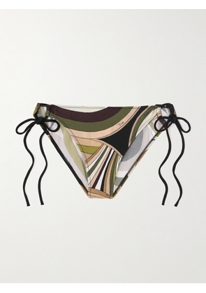 PUCCI - Printed Bikini Briefs - Green - x small,small,medium,large