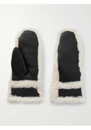Yves Salomon - Shearling Mittens - Black - One size