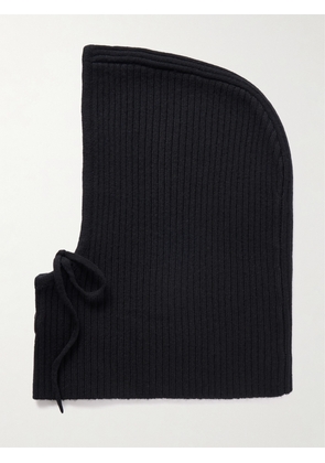 Yves Salomon - Ribbed Wool And Cashmere-blend Snood - Black - One size