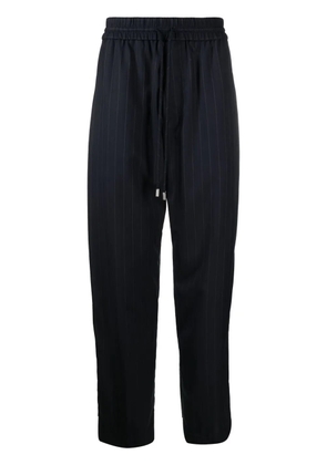 Lanvin pinstriped straight-leg trousers - Blue