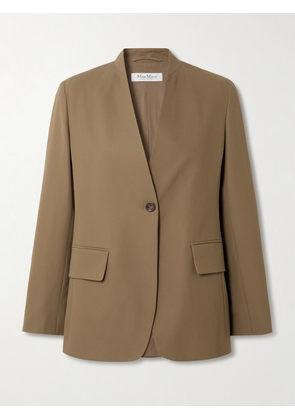 Max Mara - Segnale Cotton-twill Blazer - Neutrals - UK 4,UK 6,UK 8,UK 10,UK 12,UK 14,UK 16
