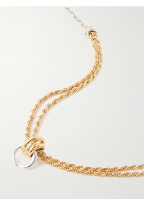 Bottega Veneta - Gold-plated And Silver Necklace - One size
