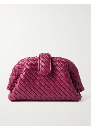 Bottega Veneta - Lauren 1980 Small Intrecciato Leather Clutch - Purple - One size