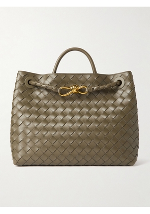Bottega Veneta - Andiamo Medium Intrecciato Leather Tote - Green - One size