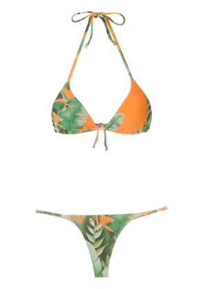 Amir Slama Mata Atlântica triangle bikini set - Orange