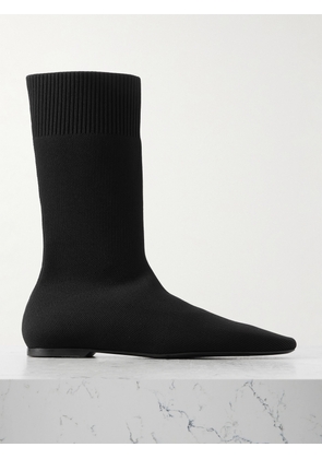 TOTEME - Stretch-knit Ankle Boots - Black - IT36,IT37,IT38,IT39,IT40,IT41,IT42