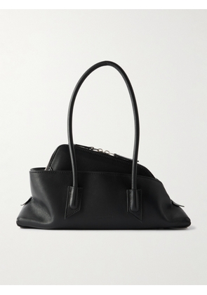 The Attico - La Passeggiata Small Asymmetric Leather Tote - Black - One size