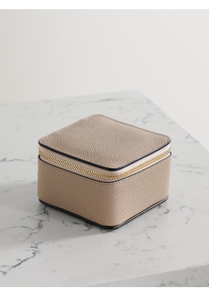 Smythson - Panama Textured-leather Trinket Case - Neutrals - One size