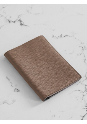 Smythson - Panama Textured-leather Passport Holder - Neutrals - One size