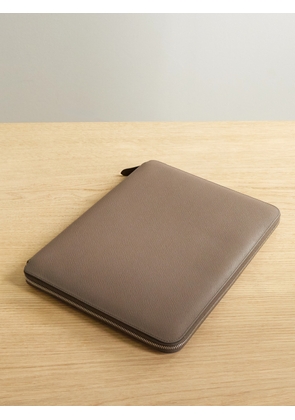 Smythson - Panama A4 Textured-leather Folder - Brown - One size
