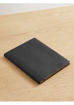 Smythson - Portobello Textured-leather Notebook - Black - One size