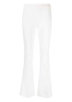 Blanca Vita high-waisted flared trousers - White